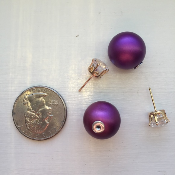 🔴𝟱/$𝟭𝟱🔴𝗖𝗟𝗘𝗔𝗥𝗔𝗡𝗖𝗘 Purple Earrings NEW - Picture 4 of 9